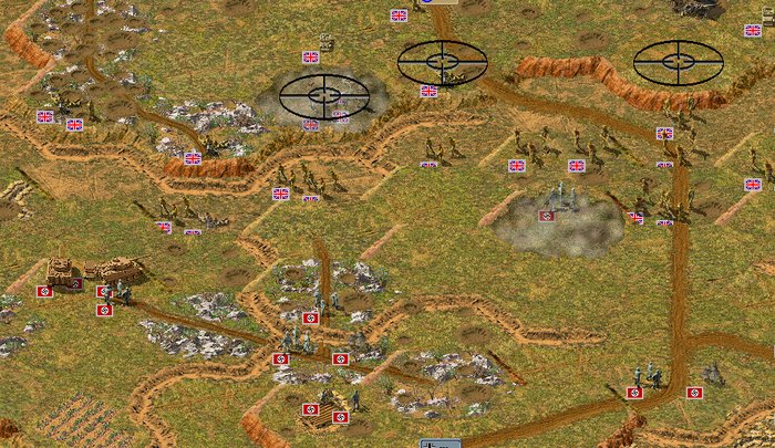 Boj v britském sektoru