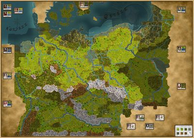 Mapa celého bojiště